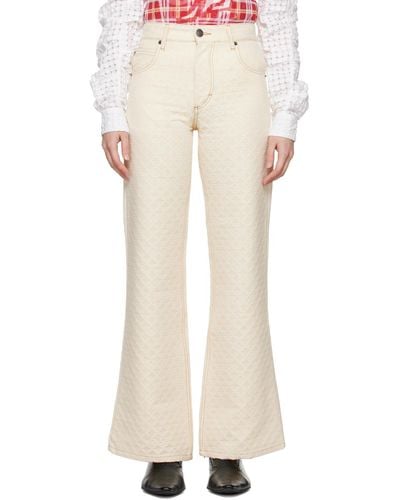 Charles Jeffrey Five-pocket Jeans - White