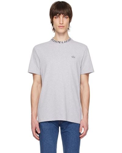 Lacoste Gray Patch T-shirt - Multicolor