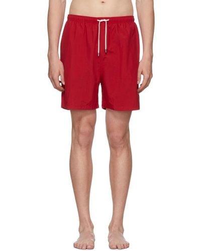 Solid & Striped Solidstriped Classic Swim Shorts - Red