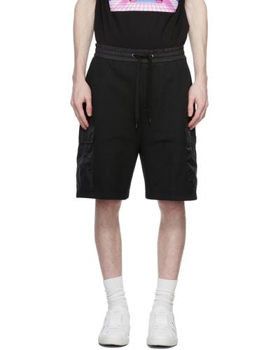 Valentino Cotton Cargo Shorts - Black