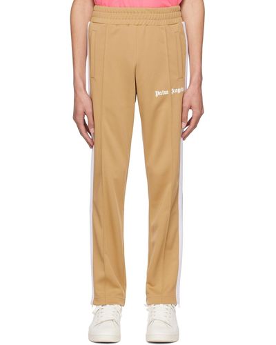 Palm Angels Beige Classic Track Trousers - Natural
