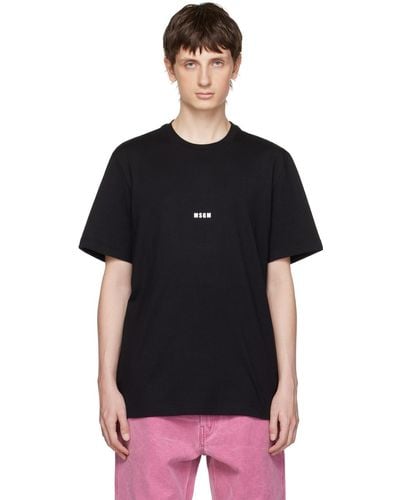 MSGM ロゴプリント Tシャツ - ブラック