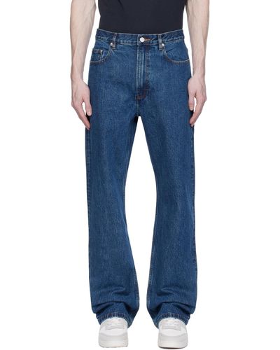 A.P.C. . Blue Relaxed Jeans
