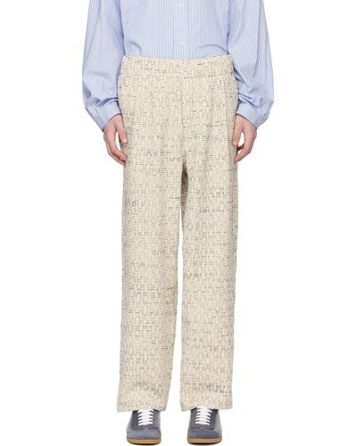Document Off- Wide Trousers - Natural