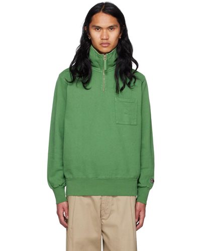 Universal Works Half-zip Sweatshirt - Green