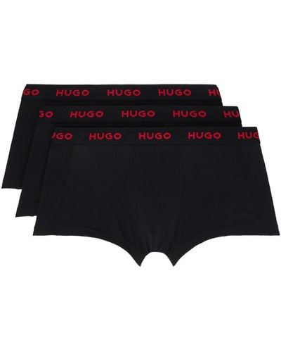 HUGO Three-pack Black Boxers