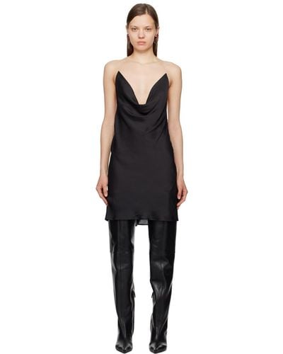 Y. Project Invisible Strap Minidress - Black