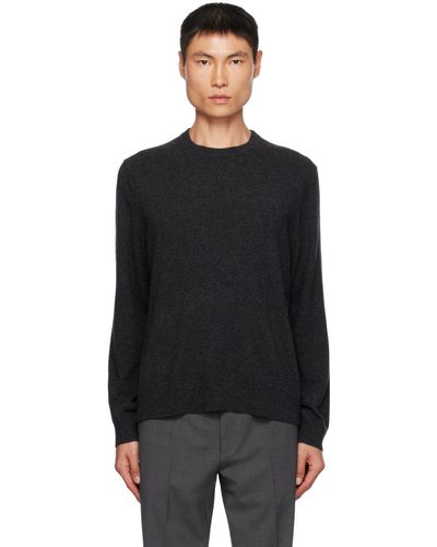 Theory Pull hilles gris - Noir