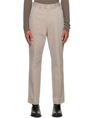 Our Legacy Taupe Darien Trousers - Natural