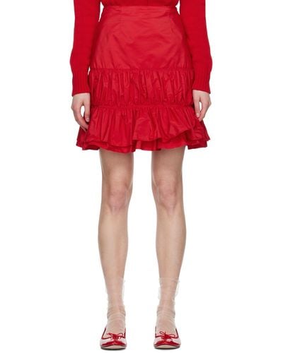Molly Goddard Carol Miniskirt - Red