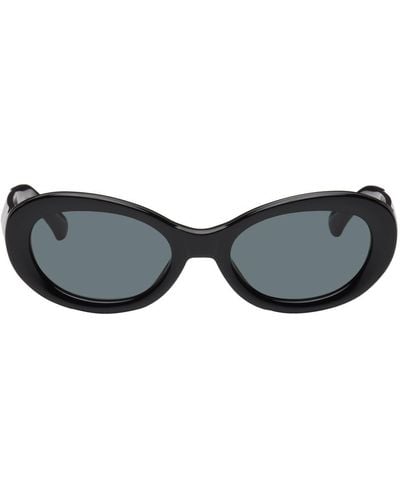 Dries Van Noten Black Linda Farrow Edition 211 C1 Sunglasses