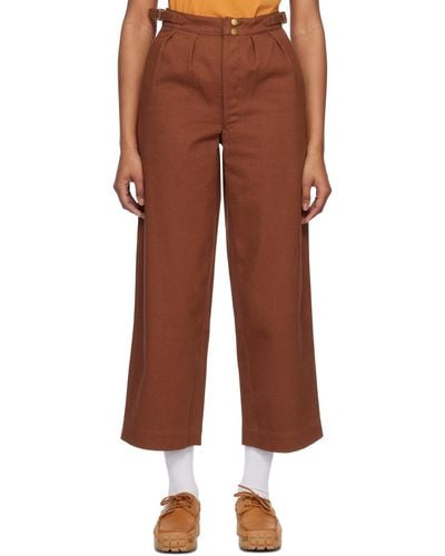 Bode Brown Snap Trousers