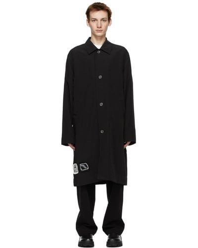 Song For The Mute Bird Coach Trench Coat - Black