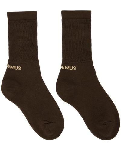 Jacquemus Le Papier 'Les Chaussettes Tennis' Socks - Brown
