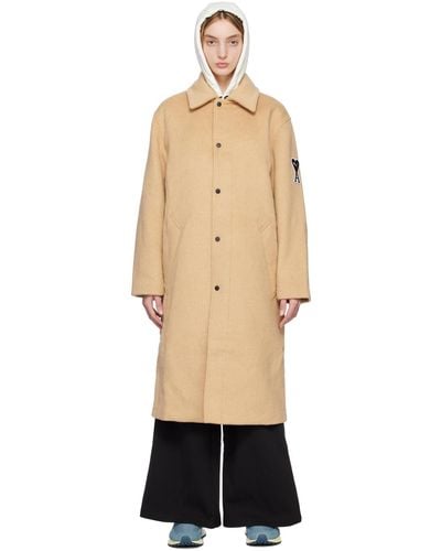 Ami Paris Tan Puma Edition Coat - Black