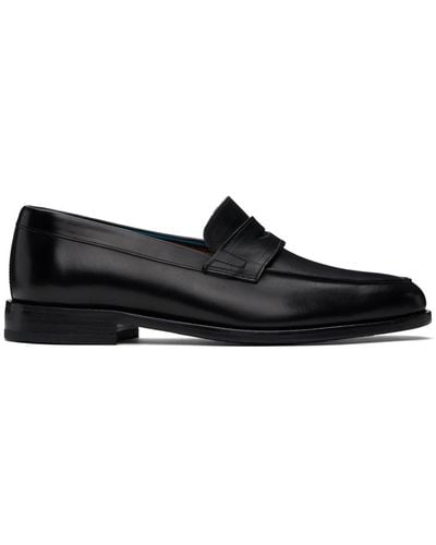 Paul Smith Black Leather Montego Loafers