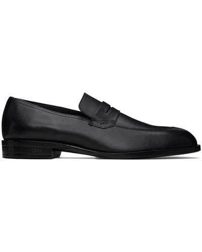 BOSS Leather Loafers - Black