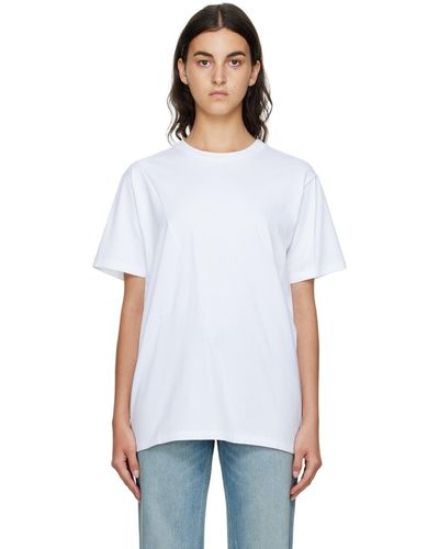 Gauchère T-shirt blanc à plis