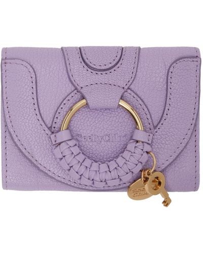 See By Chloé Trifold Hana Wallet - Purple