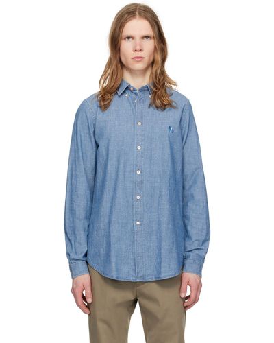 PS by Paul Smith Embroidered Shirt - Blue