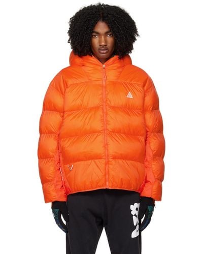Nike Orange 'lunar Lake' Jacket