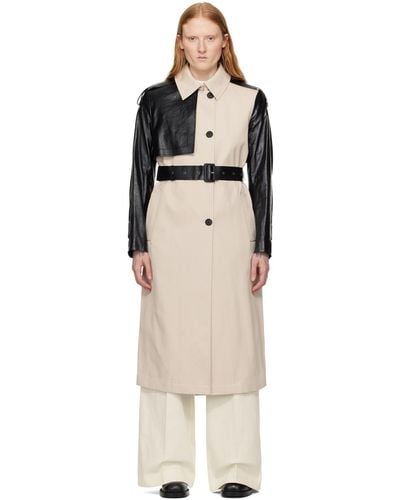 Mackage Beige & Black Leiko Coat