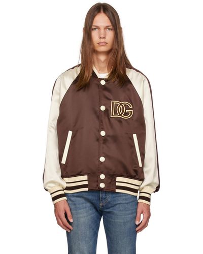 Dolce & Gabbana Jackets > bomber jackets - Marron