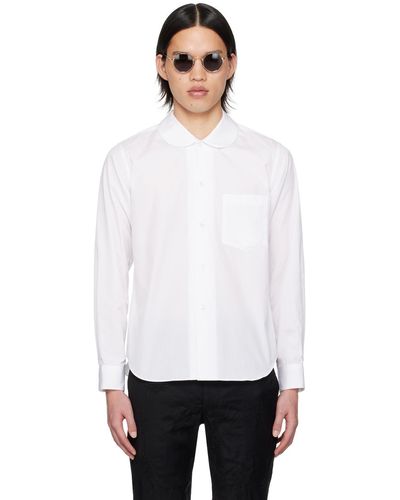 COMME DES GARÇON BLACK Comme Des Garçons Peter Pan Collar Shirt - White