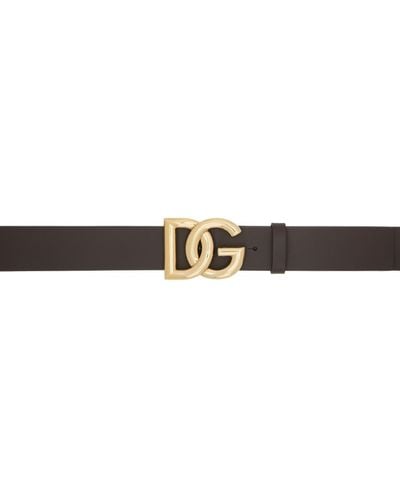 Dolce & Gabbana Lux Crossover Belt - Black