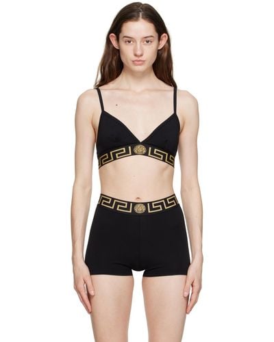 Versace Soutien-gorge Greca Underwear - Noir
