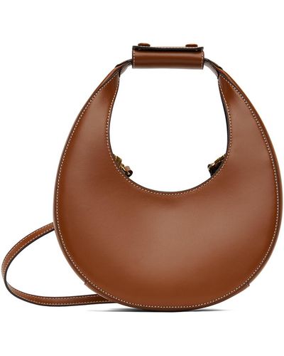 STAUD Tan Mini Moon Bag - Brown