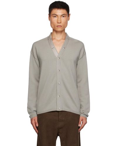 Rick Owens Cardigan peter blanc cassé - Gris