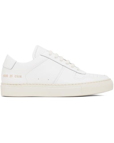 Common Projects Baskets bball low bumpy blanches - Noir