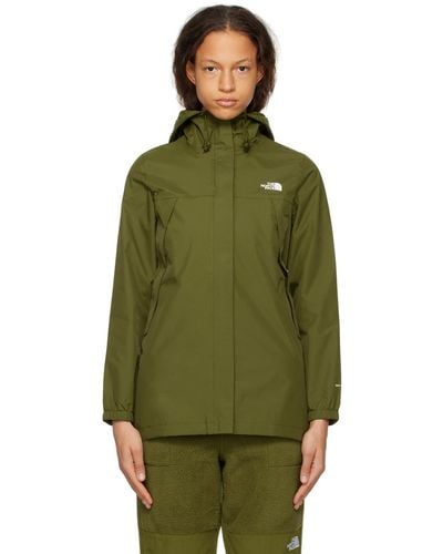 The North Face Khaki Antora Jacket - Green