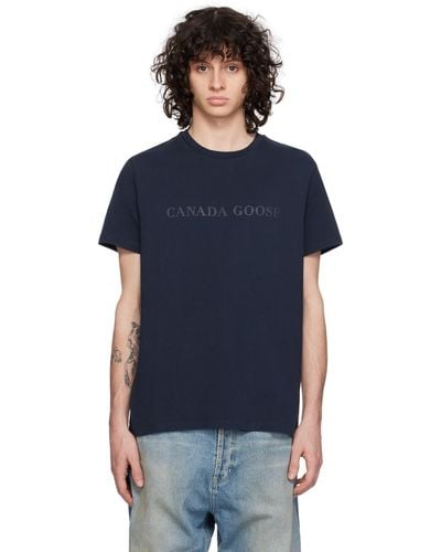 Canada Goose Navy Emerson T-shirt - Blue
