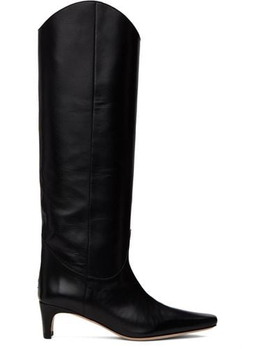 STAUD Black Western Wally Tall Boots