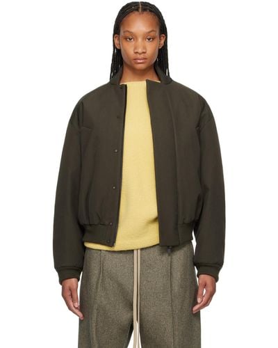 Fear Of God Stand Collar Bomber Jacket - Black