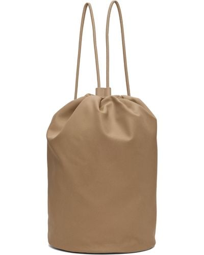 The Row Beige Sporty Backpack - Natural