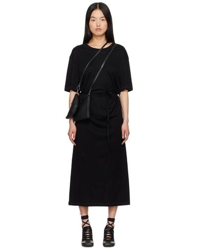 Lemaire Belted Midi Dress - Black