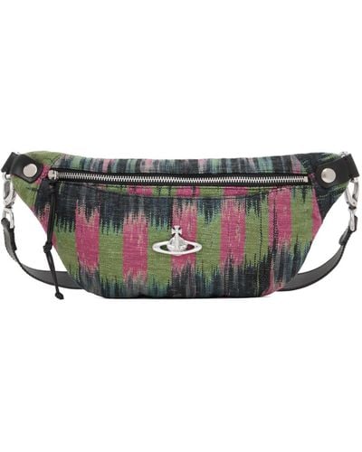 Vivienne Westwood Pink & Green'ethical Fashion Africa' Paul Pouch - Black