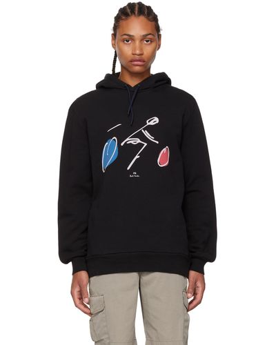 PS by Paul Smith Graphic Print Hoodie - Black