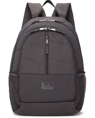 Dime Quilted Backpack - Grey