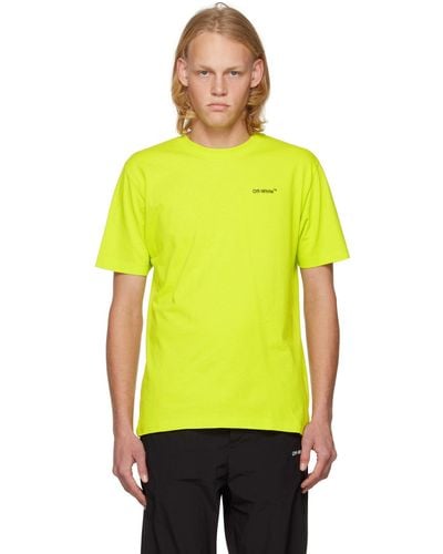 Off-White c/o Virgil Abloh Yellow Printed T-shirt