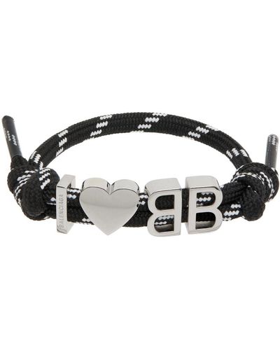 Balenciaga Black Cord Bracelet