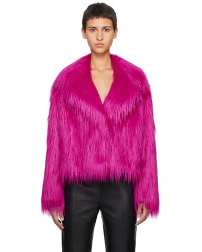 Stand Studio Janet Faux-fur Jacket - Pink