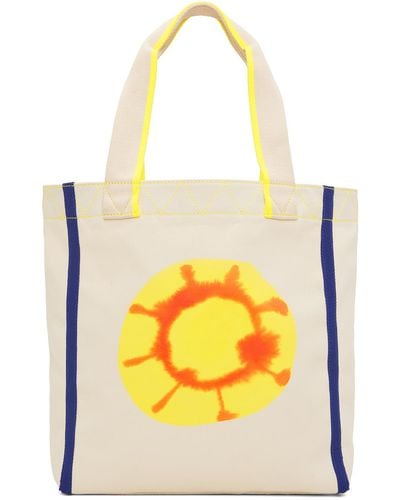 PS by Paul Smith Off-white Graphic Tote - Yellow