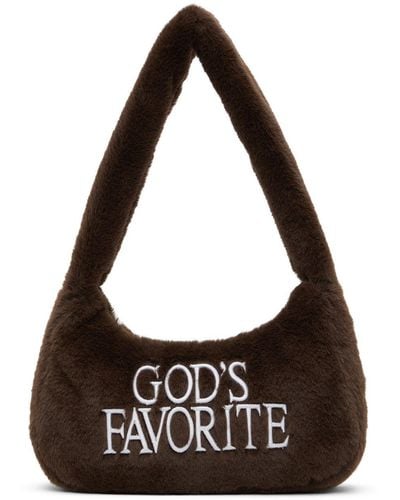 PRAYING 'god's Favorite' Shoulder Bag - Brown