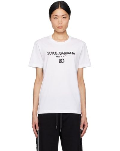 Dolce & Gabbana ホワイト Dg Tシャツ