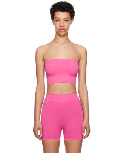 Rick Owens Pink Straight Neck Tube Top