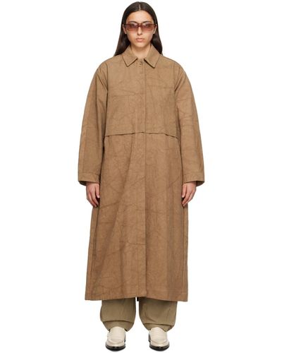 Lauren Manoogian Rumpled Trench Coat - Multicolor